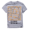 Παιδική μπλούζα AKO για αγόρια game over γκρι κοντομάνικες μπλούζες καλοκαιρινές μοντέρνες tshirt ελληνικά ετών