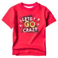 Παιδική μπλούζα New College για αγόρια Lets go crazy Κόκκινο