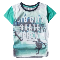 Παιδική μπλούζα New College για αγόρια Big City Πράσινο
