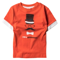 Παιδική μπλούζα New College για αγόρια Gentleman Πορτοκαλί