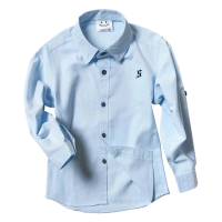 Παιδικό πουκάμισο για αγόρια Sandy Kids γαλάζιο αγορίστικα κοντομάνικο μακρυμάνικο μοντέρνα παιδικά ρούχα online ετών