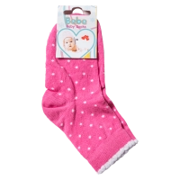Παιδικές κάλτσες για κορίτσια Dots Φούξια χαριτωμένη με βούλες και άσπρο σιριτάκι online