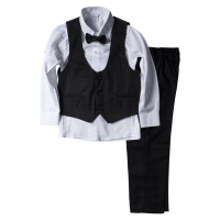 Παιδικό κοστούμι με γιλέκο για αγόρια CHICAGO Μαύρο