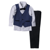 Παιδικό κοστούμι με γιλέκο για αγόρια Cartagena Navy Blue 1-4