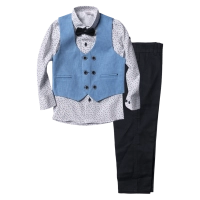 Παιδικό κοστούμι με γιλέκο για αγόρια Salamanca Γαλάζιο 5-8