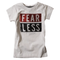 Παιδική μπλούζα New College για αγόρια FearLess άσπρο