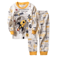 Παιδική πιτζάμα για αγόρια Strong Spacecraft Κίτρινο