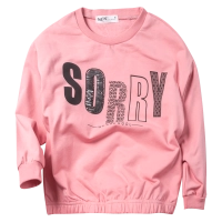 Παιδική μπλούζα NEK για κορίτσια Sorry Ροζ