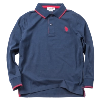 Παιδική μπλούζα US Polo για αγόρια Signal Μπλε αγορίστικες μακρυμάνικες μοντέρνες μπλούζες επώνυμες