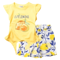 Παιδικό σετ Εβίτα για κορίτσια  Cute Lemons Κίτρινο