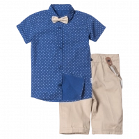 Παιδικό σετ με πουκάμισο για αγόρια Sahara μπλε 