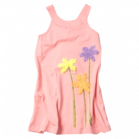 Παιδικό φόρεμα Mayoral για κορίτσια Flowers σομόν