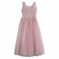 Παιδικό αμπιγέ φόρεμα για κορίτσια Eloise ροζ