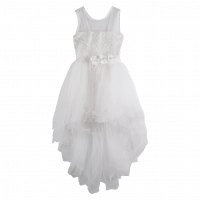 Παιδικό αμπιγέ φόρεμα για κορίτσια Isla λευκό 9-13