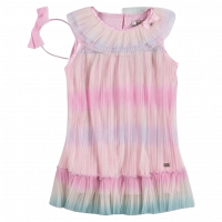 Παιδικό φόρεμα Εβίτα για κορίτσια Degrade ροζ