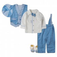 Βρεφικό σετ για νεογέννητα αγόρια Karo Σιέλ αγορίστικα καλό ντύσιμο μωρά νεεγέννητα (1)