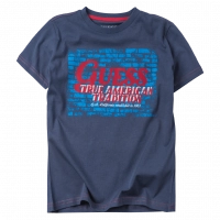 Παιδική μπλούζα GUESS για αγόρια True American ράφ