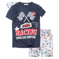Παιδική πιτζάμα Hashtag για αγόρια Racing μπλε