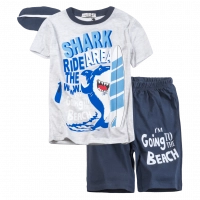 Παιδική πιτζάμα Hashtag για αγόρια Shark μπλε