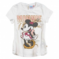 Βρεφική μπλούζα Disney για κορίτσια Minnie άσπρο 