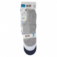 3 Παιδικές κάλτσες σοσόνια για αγόρια Acte γκρι άσπρο μπλε  αγορίστικες καλοκαιρινές online κοντές  (1)