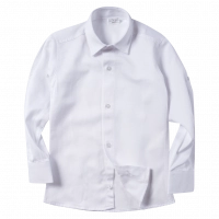 Παιδικό πουκάμισο για αγόρια Rhombus άσπρο