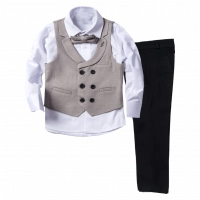 Παιδικό κοστούμι με γιλέκο για αγόρια Σολ Γκρι 1-4   