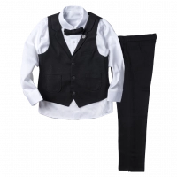 Παιδικό κοστούμι με γιλέκο για αγόρια Σφένδαμος μαύρο 5-8