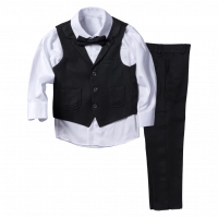Παιδικό κοστούμι με γιλέκο για αγόρια Scissors μαύρο 5-8 