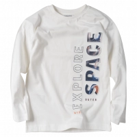 Παιδική μπλούζα Mayoral για αγόρια Explore Space άσπρη