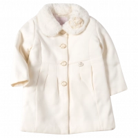 Παιδικό παλτό Εβίτα για κορίτσια  Seniora μπεζ 