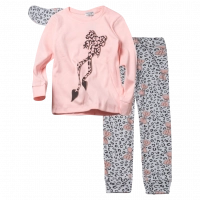 Παιδική πιτζάμα ΕΒΙΤΑ για κορίτσια Bow ροζ χειμωνιάτικες ζεστές καθημερινές ετών online