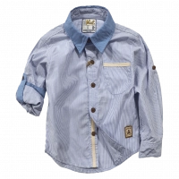 Παιδικό πουκάμισο για αγόρια Mall kids ripples1 γαλάζιο πουκάμισα με σχέδια αγορίστικα 1 έτους online