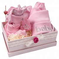 Δώρα για νεογέννητα μωροτούρτα για κορίτσια Baby Girl ροζ δώρα μαιευτηρίου βρεφικά οικονομικά online (1)
