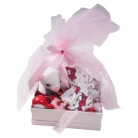 Δώρα για νεογέννητα μωροτούρτα για κορίτσια Little Kitty ροζ δώρα μαιευτηρίου βρεφικά οικονομικά online (1)