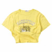 Παιδική μπλούζα ΝΕΚ για κορίτσια Yellow Manhattan κίτρινο