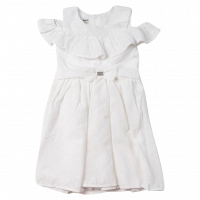Παιδικό φόρεμα Εβίτα για κορίτσια minimal beauty άσπρο 