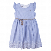 Παιδικό φόρεμα Εβίτα για κορίτσια over the sky γαλάζιο 