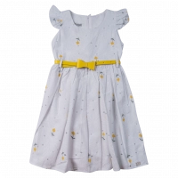 Παιδικό φόρεμα Εβίτα για κορίτσια flowers bow άσπρο