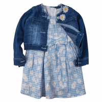 Βρεφικό φόρεμα Εβίτα για κορίτσια margarita μπλε 