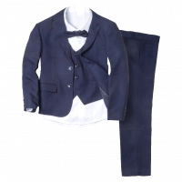 Παιδικό κοστούμι για αγόρια και παραγαμπράκια Δοκός μπλε (5 τεμ)