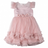 Παιδικό φόρεμα αμπιγέ για κορίτσια Penelope ροζ 