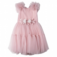 Παιδικό φόρεμα αμπιγέ για κορίτσια Persephone ροζ 