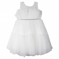 Παιδικό φόρεμα αμπιγέ για κορίτσια Iris άσπρο