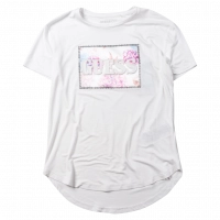 Παιδική μπλούζα Guess για κορίτσια Sequins άσπρο 