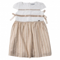 Παιδικό φόρεμα Εβίτα για κορίτσια Beuze άσπρο 