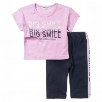 Παιδικό σετ  NEK για κορίτσια Smile ροζ καθημερινά κοριτσίστικα ετών online (1)