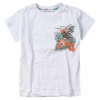 Παιδική μπλούζα ΝΕΚ για αγόρια Bird άσπρο 