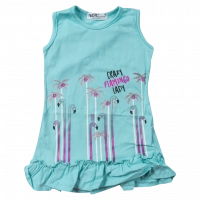 Παιδικό φόρεμα NEK για κορίτσια Flamingo τυρκουάζ 