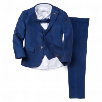 Παιδικό κοστούμι για αγόρια και παραγαμπράκια Όλυμπος μπλε (1-4)